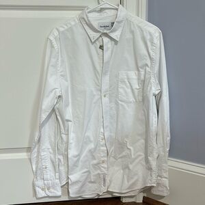 NWOT White button up shirt from Goodfellow & Co. in size medium